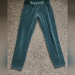 Juicy Couture Velour Track Pants - Teal